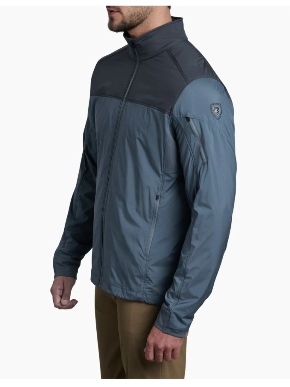 KÜHL The One Jacket Mens M Steel Blue Windproof Water Resistant Lightweight